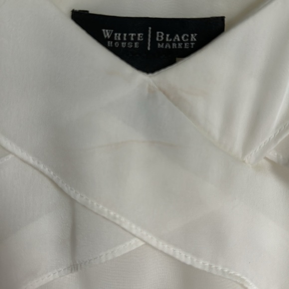 WHBM top with ruffles in cream - Picture 4 of 5